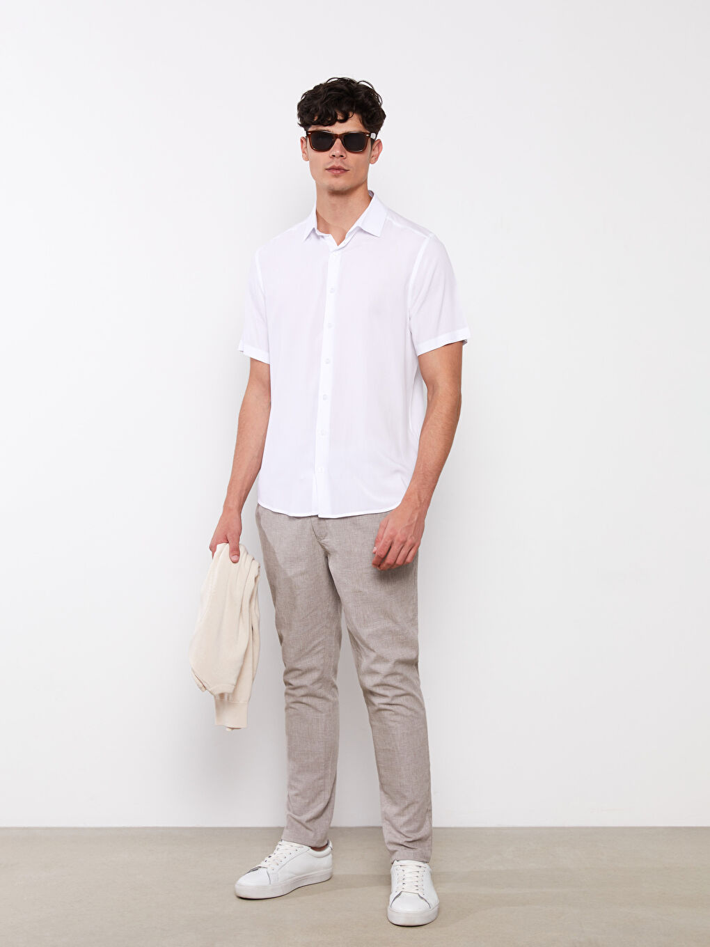 Regular Fit Short Sleeve Men's Shirt-2