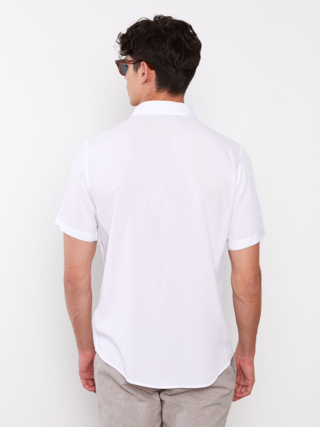 Regular Fit Short Sleeve Men's Shirt-4