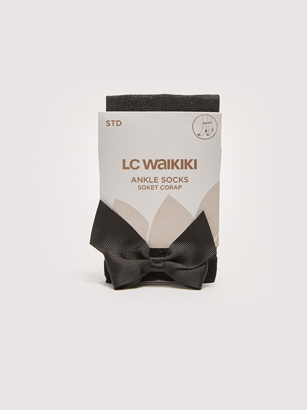 LCW DREAM Simli Fiyonk Detaylı Kadın Soket Çorap -S2HI68Z8-J0F