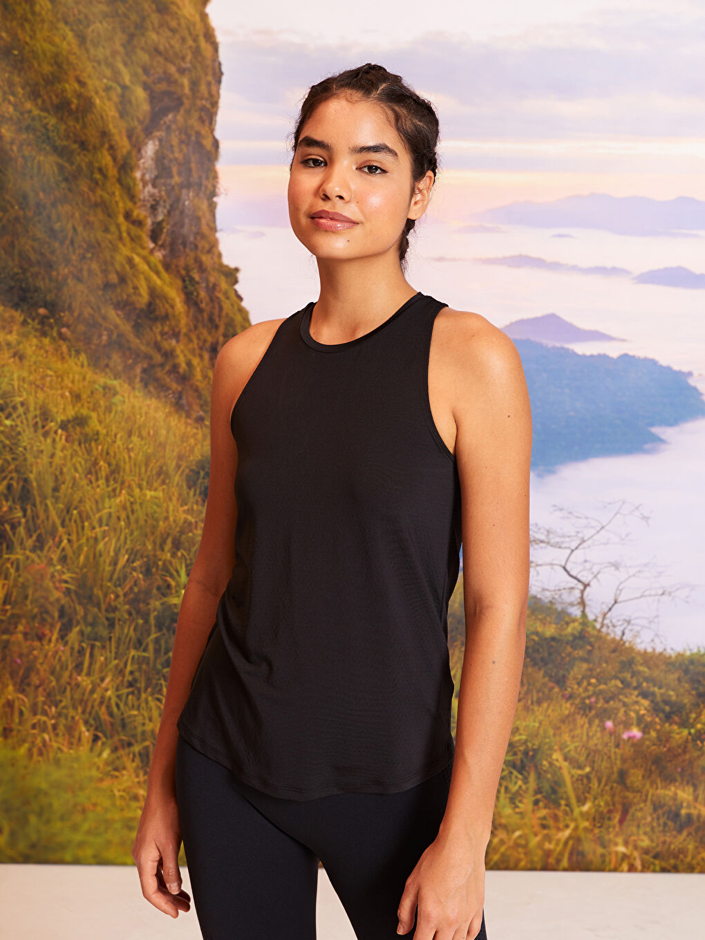Crew Neck Printed Women's Outdoor Athlete -S2HJ01Z8-CVL