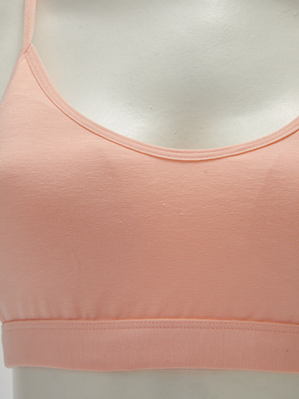 Pembe Balensiz Dolgusuz Seamless Düz Büstiyer-2