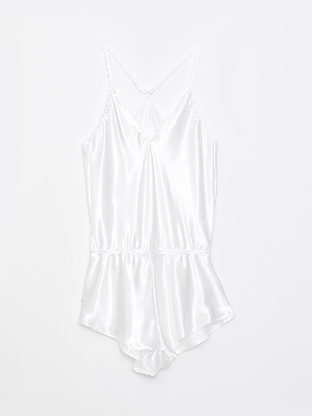 LCW DREAM Beyaz Dolgusuz Dantel Detaylı Babydoll