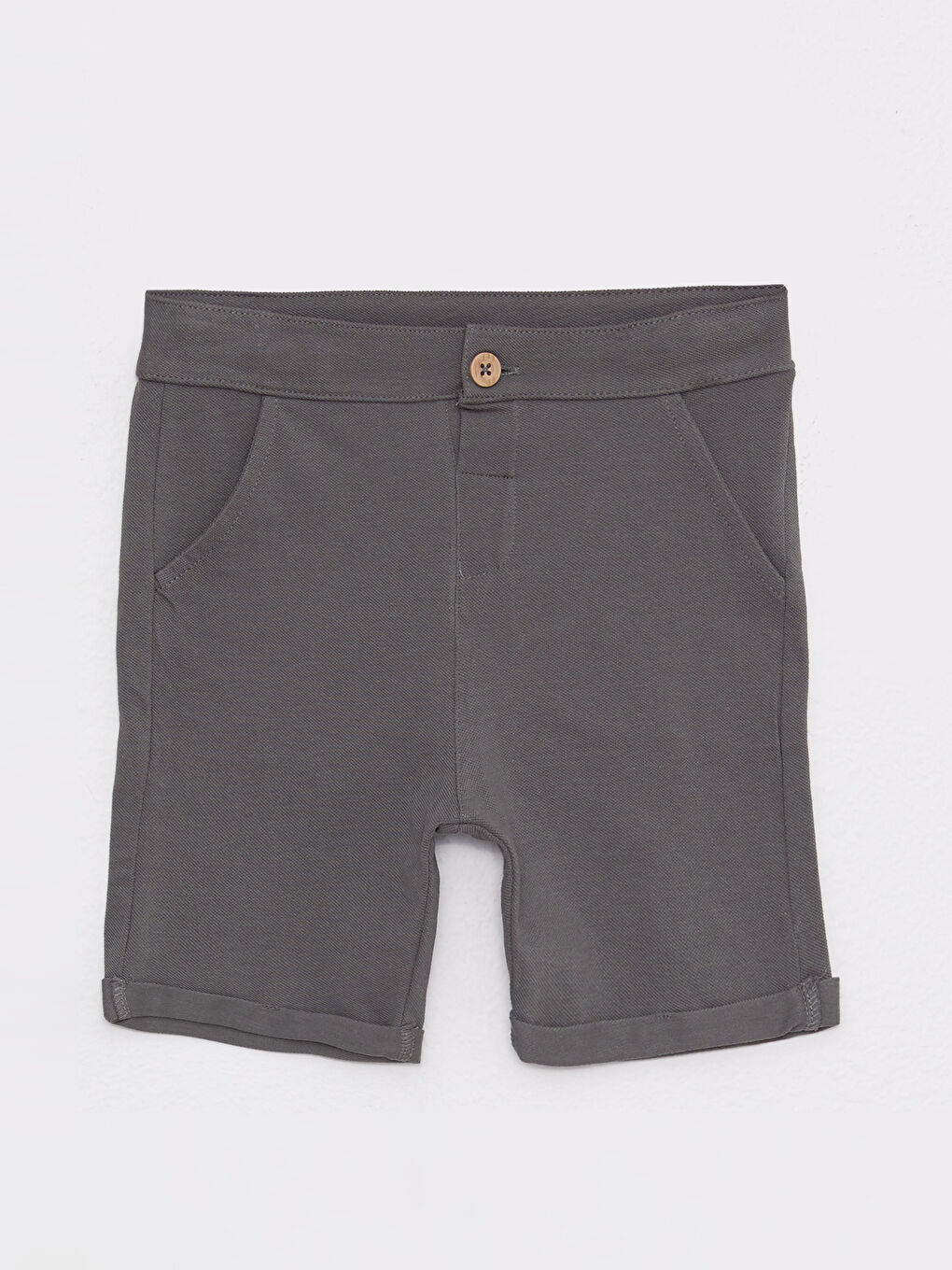 Yeşil Hakim Yaka Kısa Kollu Basic Erkek Bebek Tişört ve Şort 2'li Takım-3