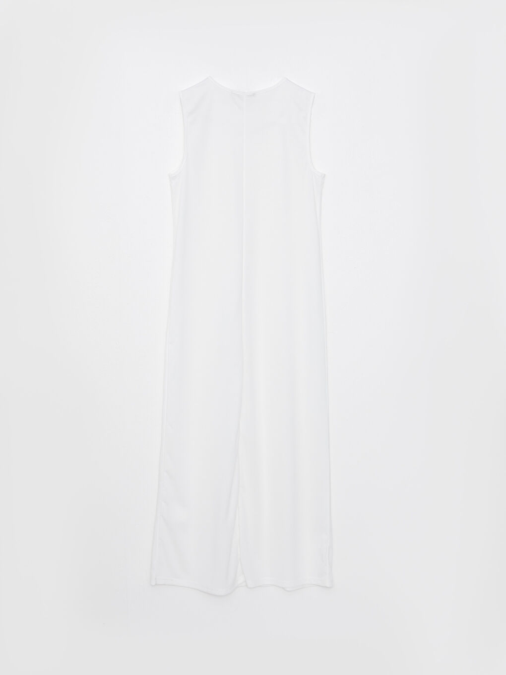 فستان Slip بياقة دائرية للسيدات-1