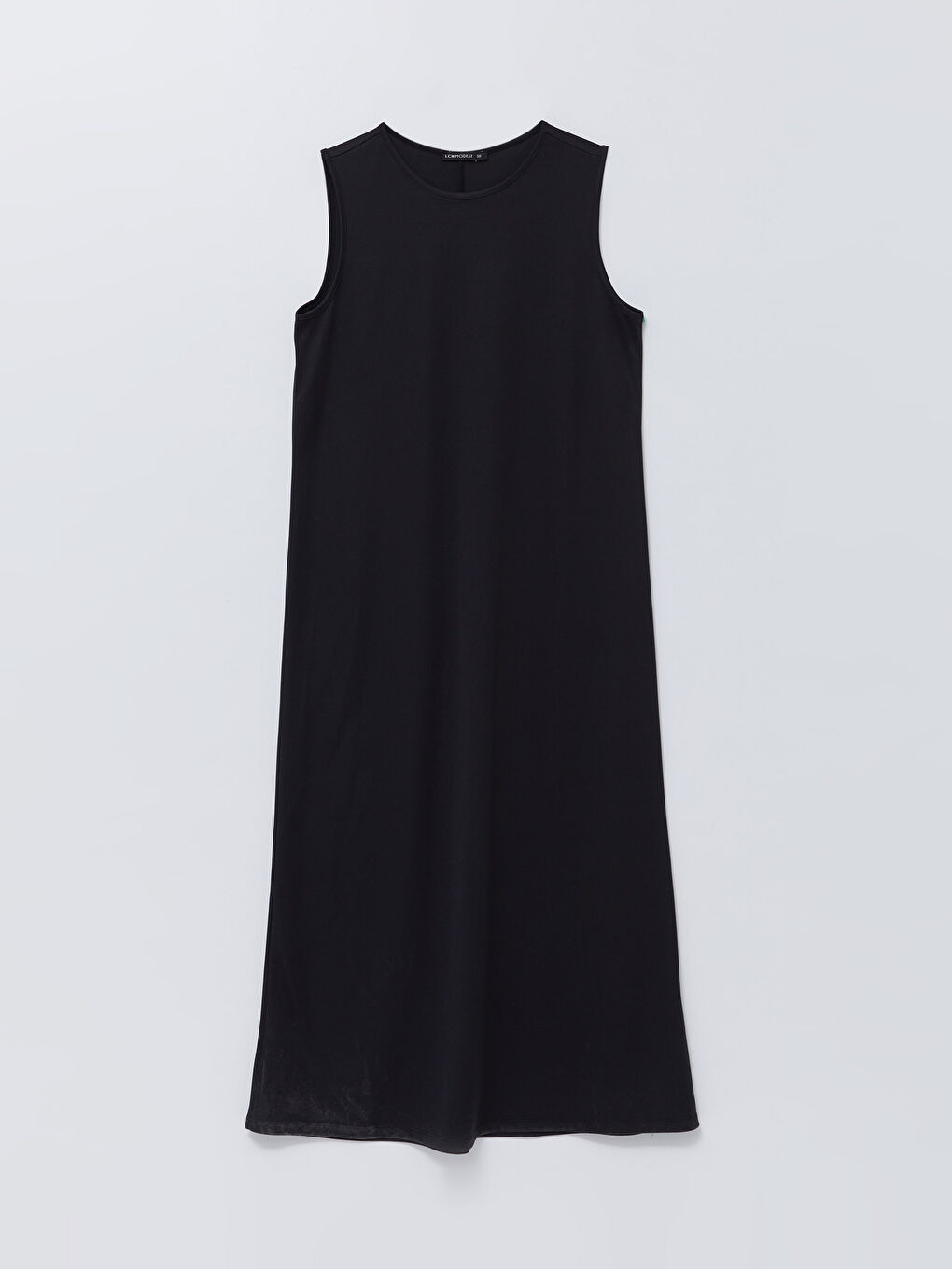 Siyah Bisiklet Yaka Kadın Elbise Astarı