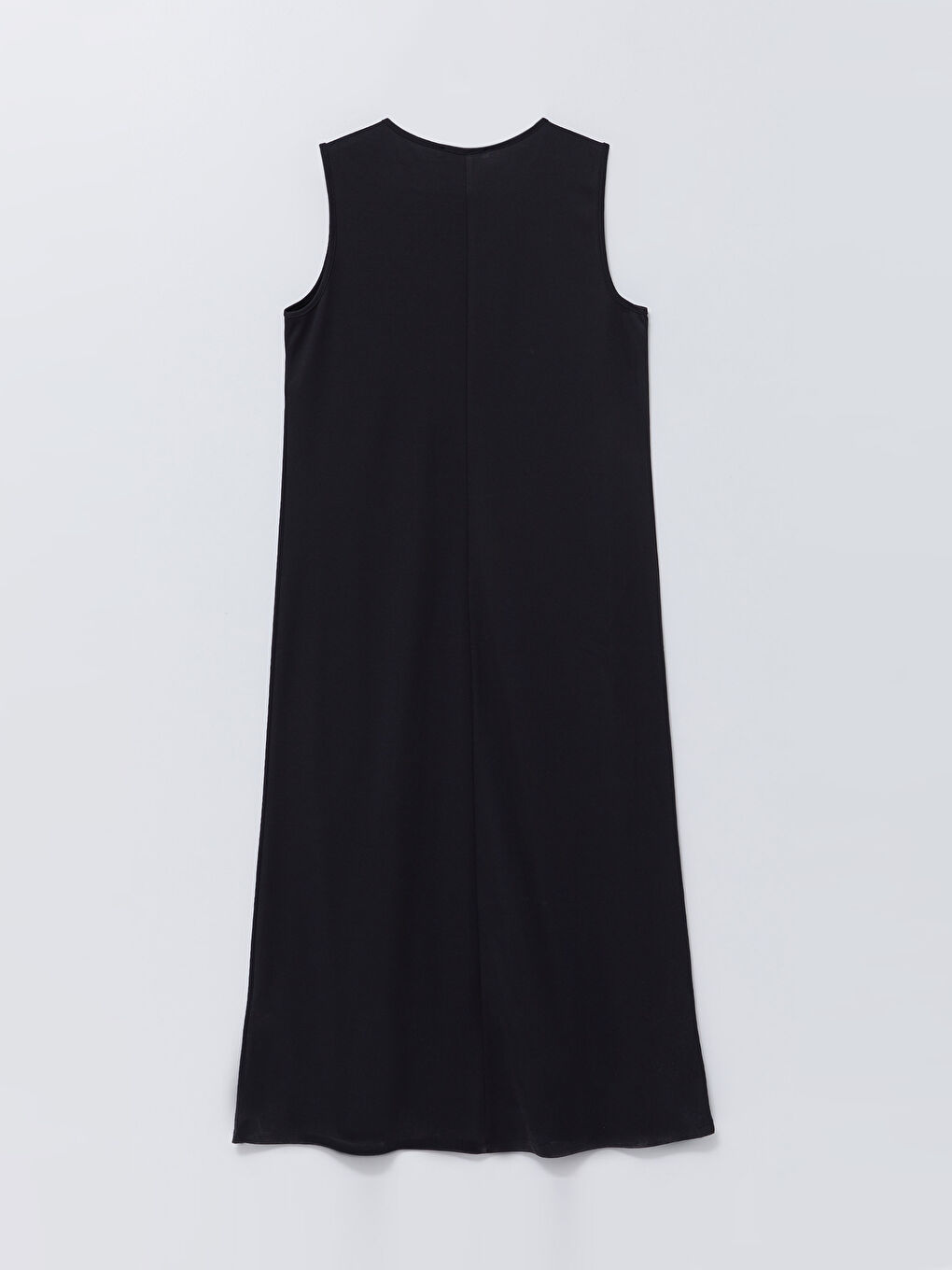 Siyah Bisiklet Yaka Kadın Elbise Astarı-1