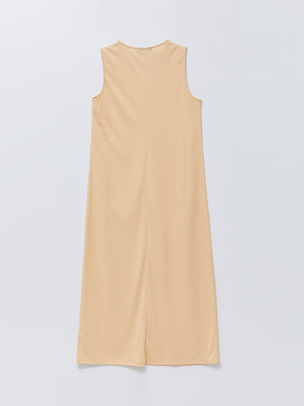 فستان Slip بياقة دائرية للسيدات-1