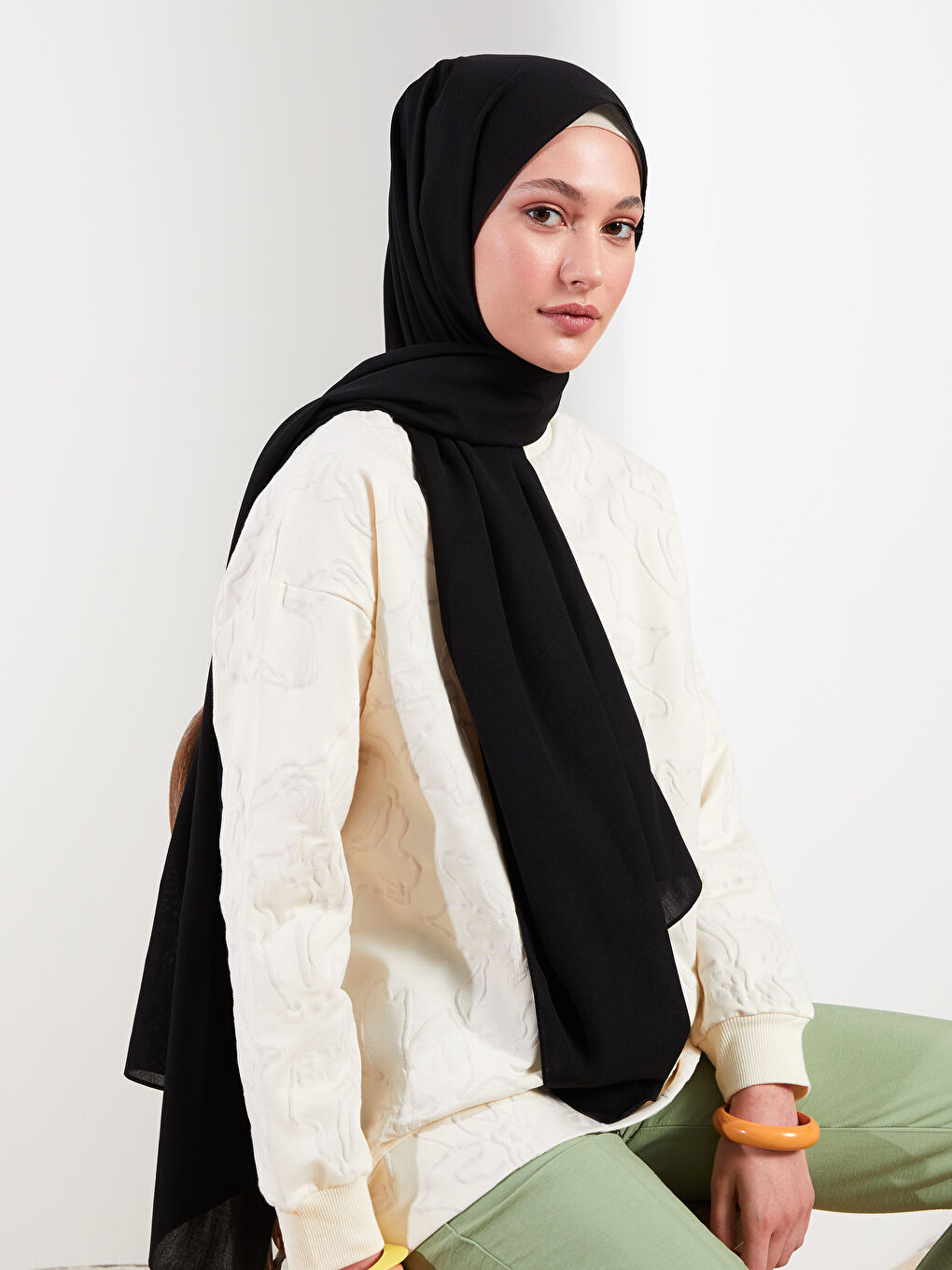 Women's Plain Scarf-1