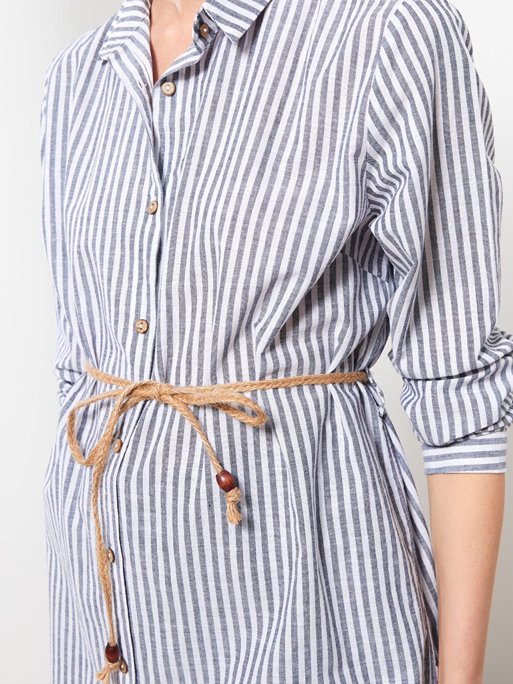 LC Waikiki Striped Women's Shirt Tunic -S2HK09Z8-LGS