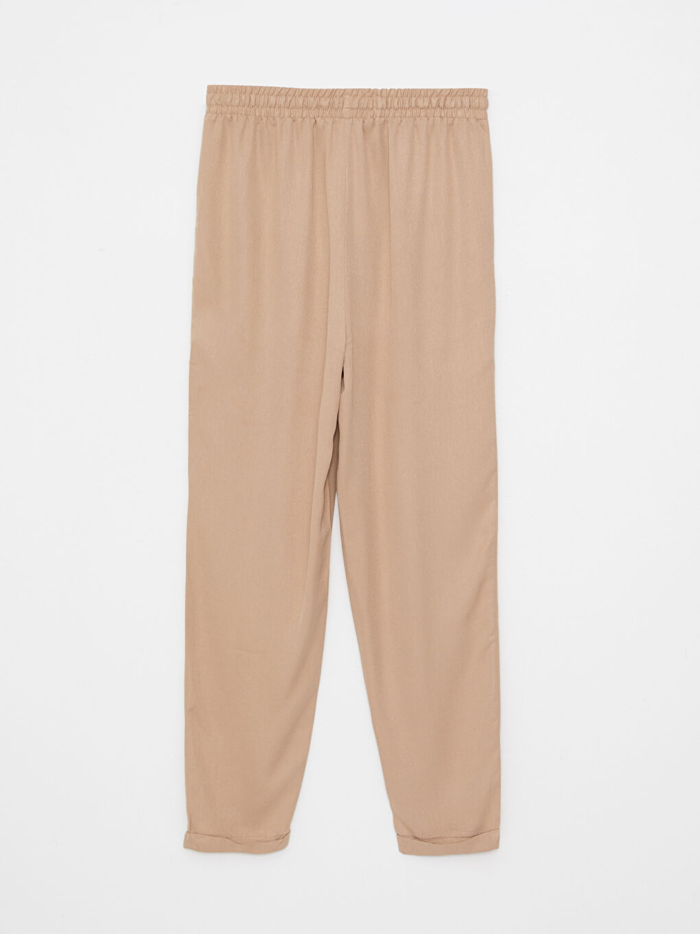 LCW Vision Elastičan struk Udoban kroj Ravne Viskozne Ženske Pantalone -S2HK20Z8-GHQ