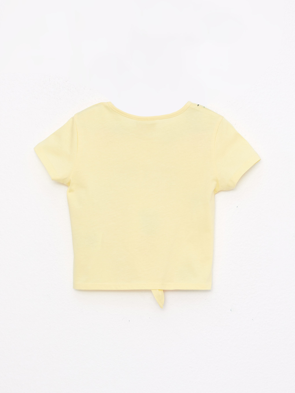 Crew Neck Printed Short Sleeve Cotton Girl T-shirt-2