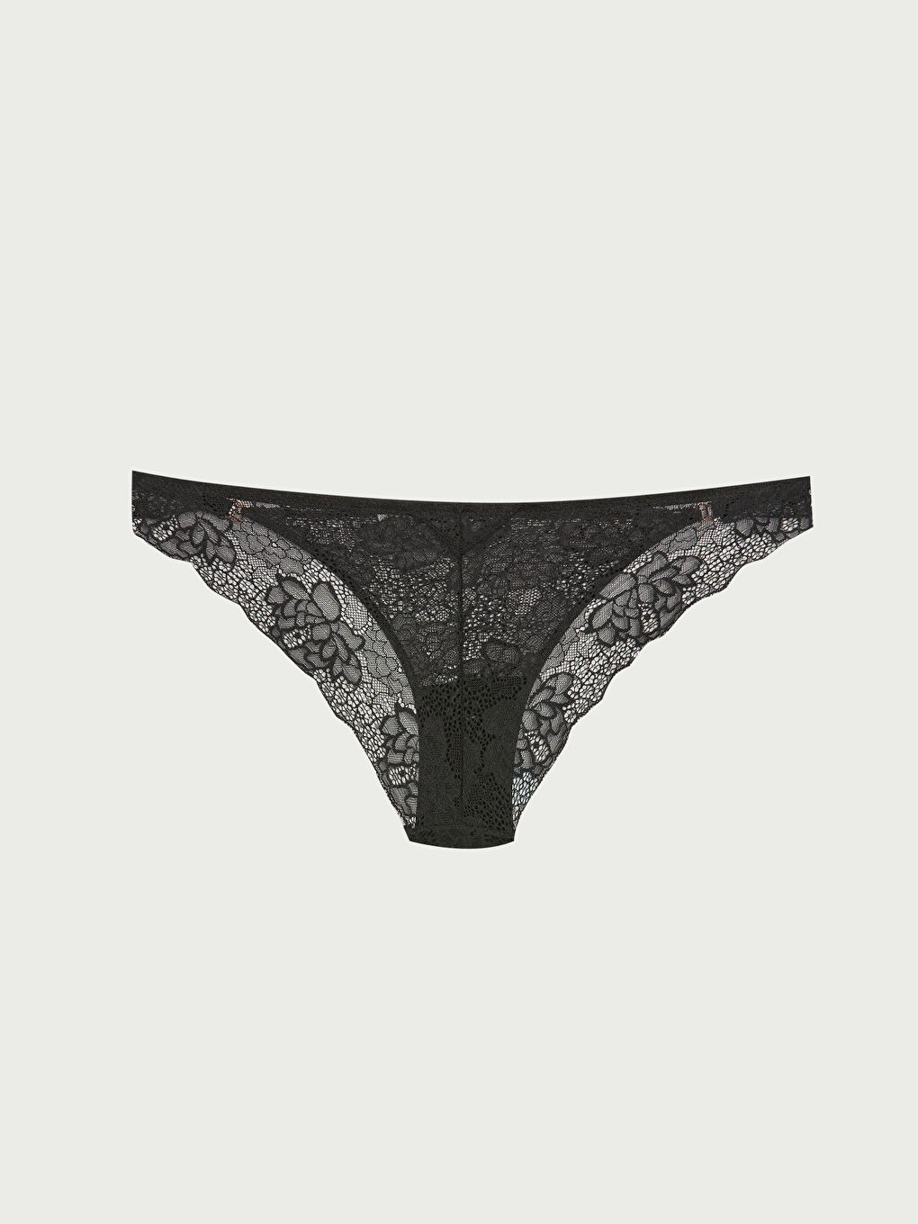 Siyah Dantelli Fantezi Brazilian Külot-1