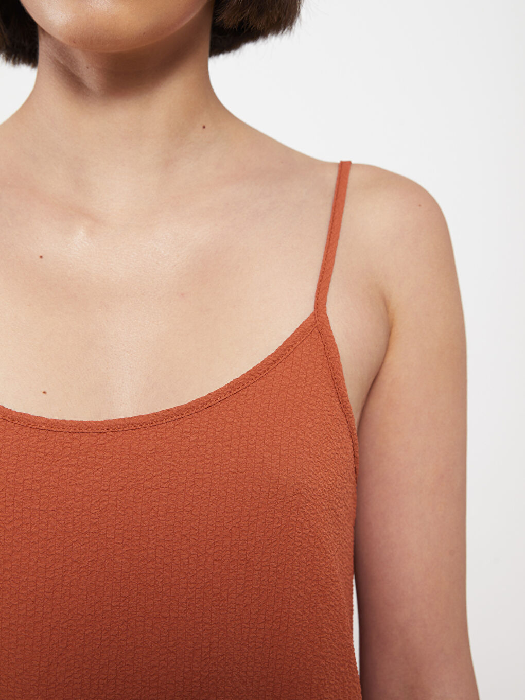 U Neck Straight Strap A Cut Women's Dress -S2HL37Z8-GU7