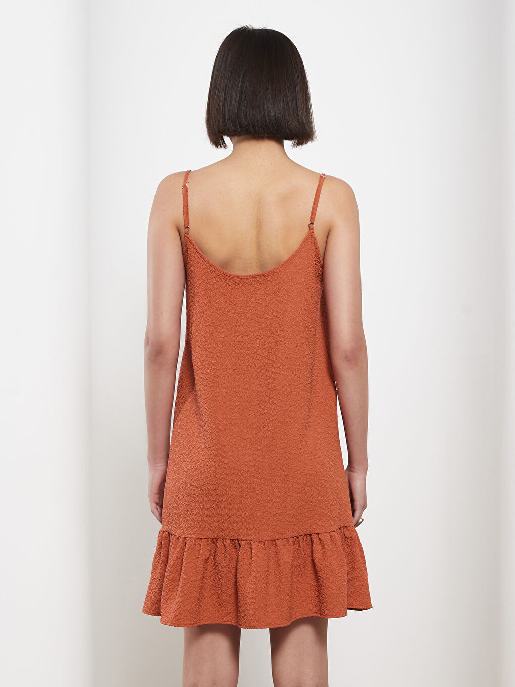 U Neck Straight Strap A Cut Women's Dress -S2HL37Z8-GU7