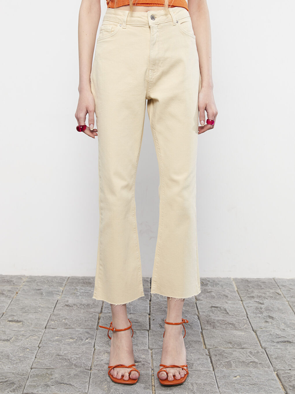 Standard Fit Regular Pocket Detailed Women's Denim Trousers -S2HL57Z8-S4M