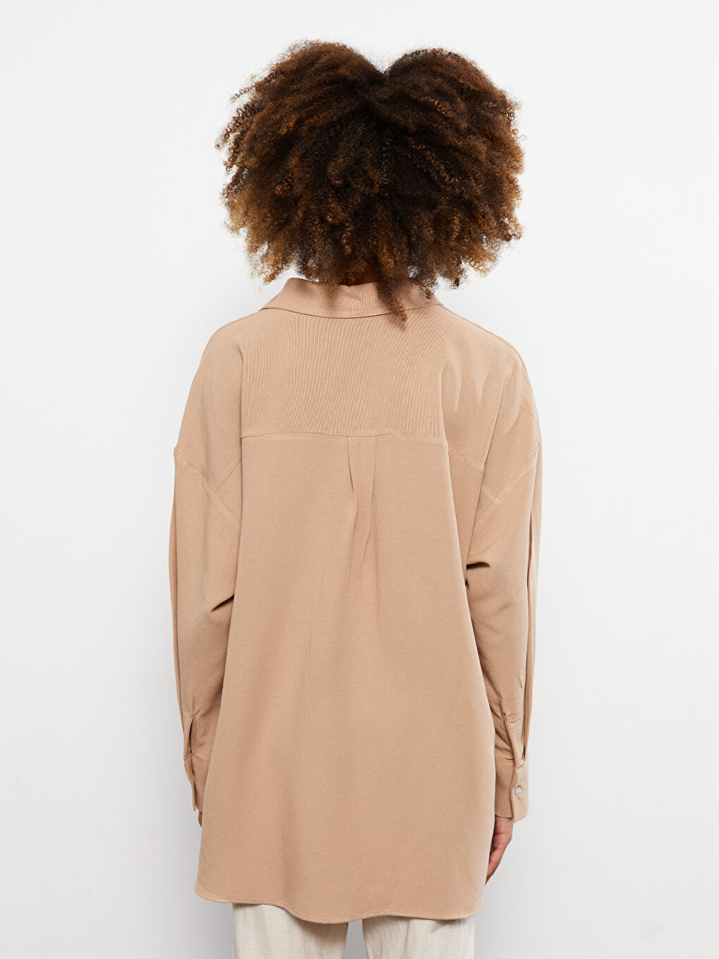 Geknöpftes Reguläres Langarm Damenhemd-4