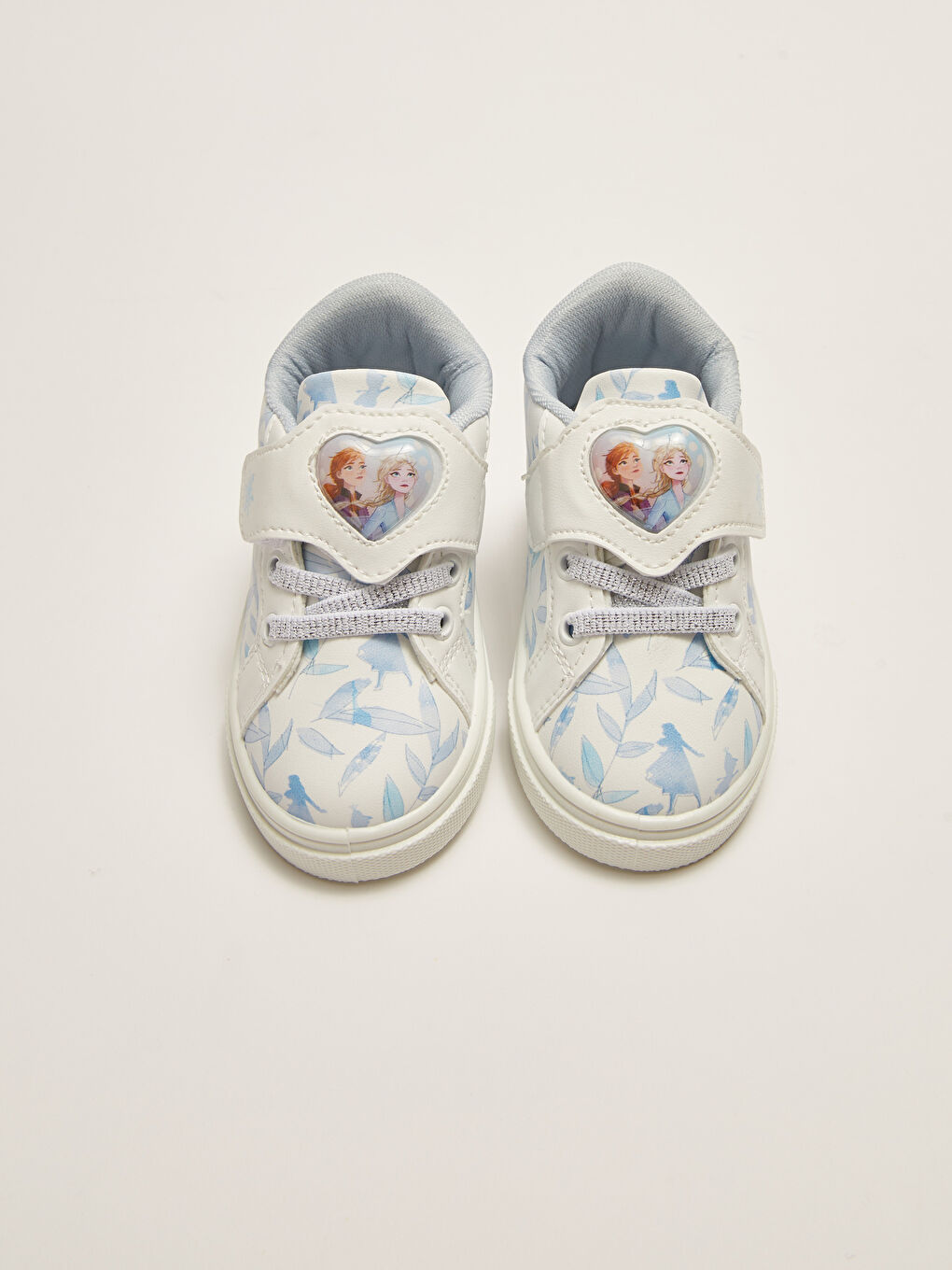 Beyaz Frozen Lisanslı Işıklı Kız Bebek Spor Ayakkabı-3