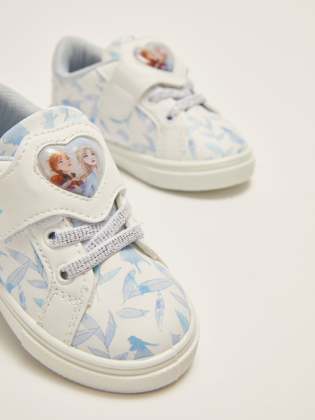Beyaz Frozen Lisanslı Işıklı Kız Bebek Spor Ayakkabı-6
