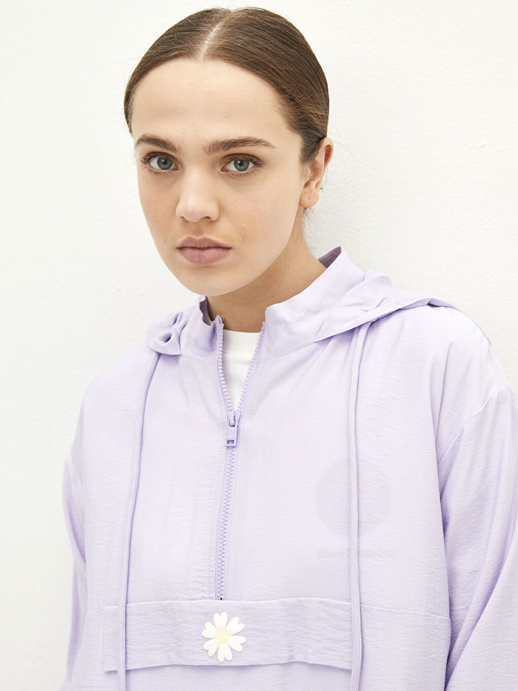 Women's Hooded Printed Long Sleeve Tunic-1