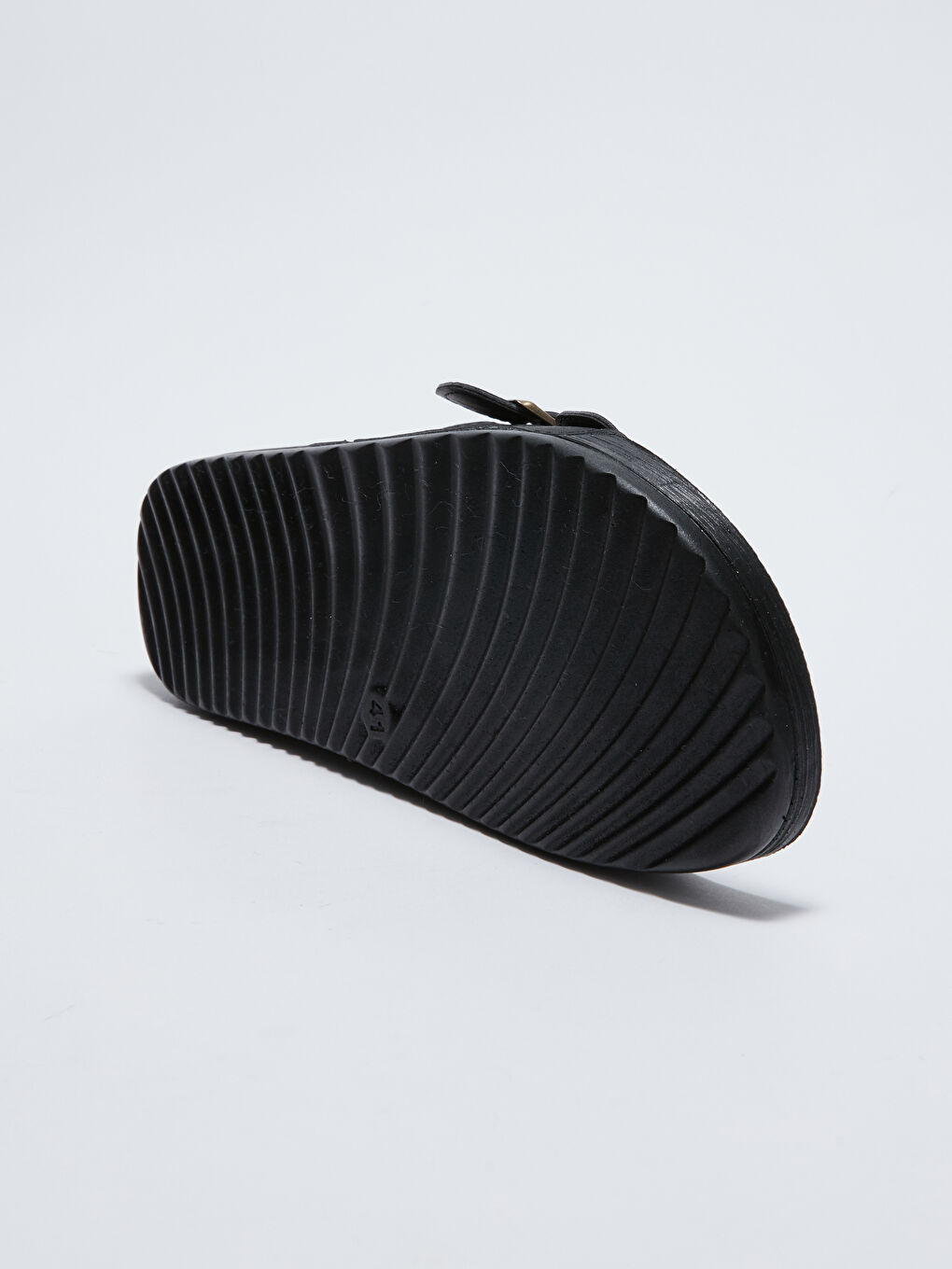 Double Band Buckle Detail Men's Slippers-4