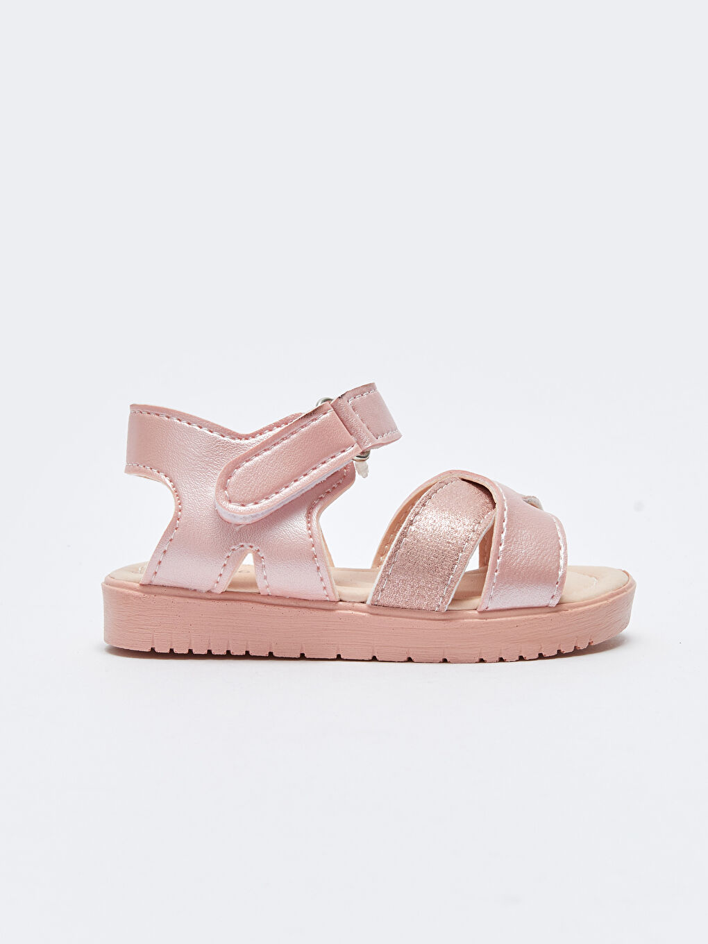 Sandales Bébé Fille à Bandes Croisées avec Crochet et Boucle-1