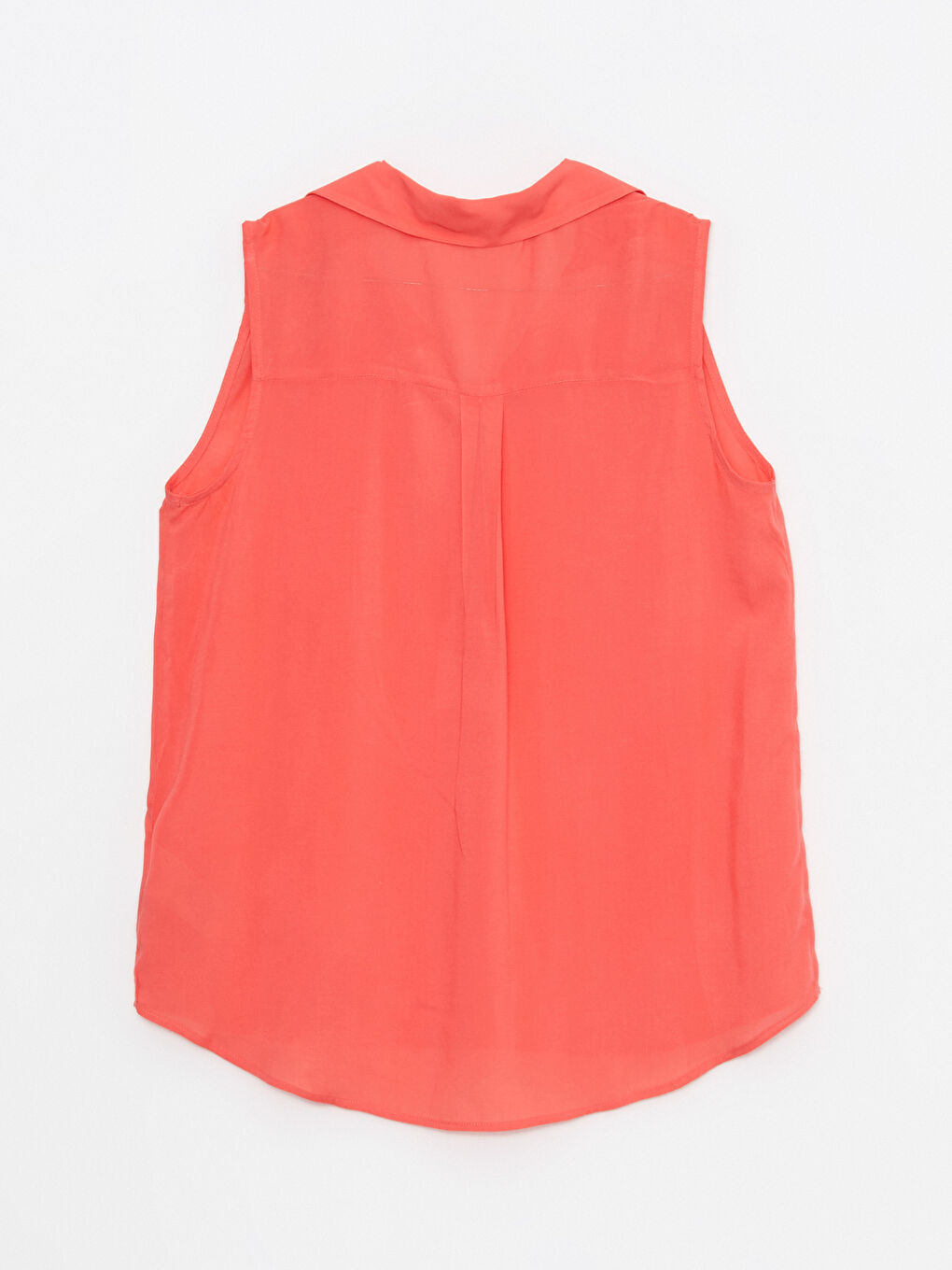 Shirt Collar Plain Sleeveless Crinkle Women's Blouse -S2HM16Z8-H0C