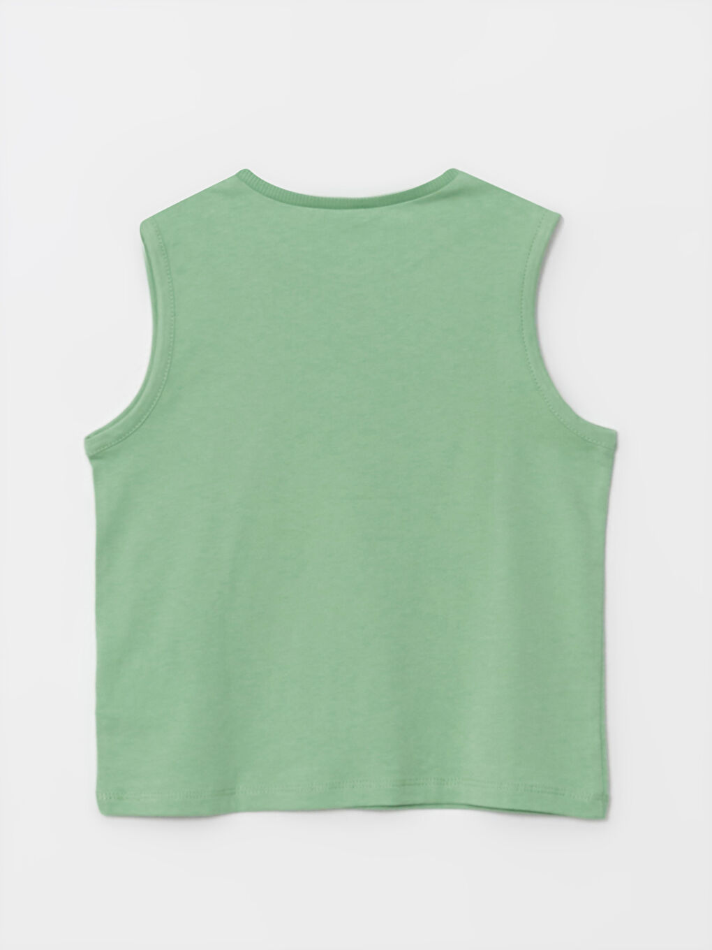 Yeşil Bisiklet Yaka Baskılı Pamuklu Erkek Bebek Atlet-2