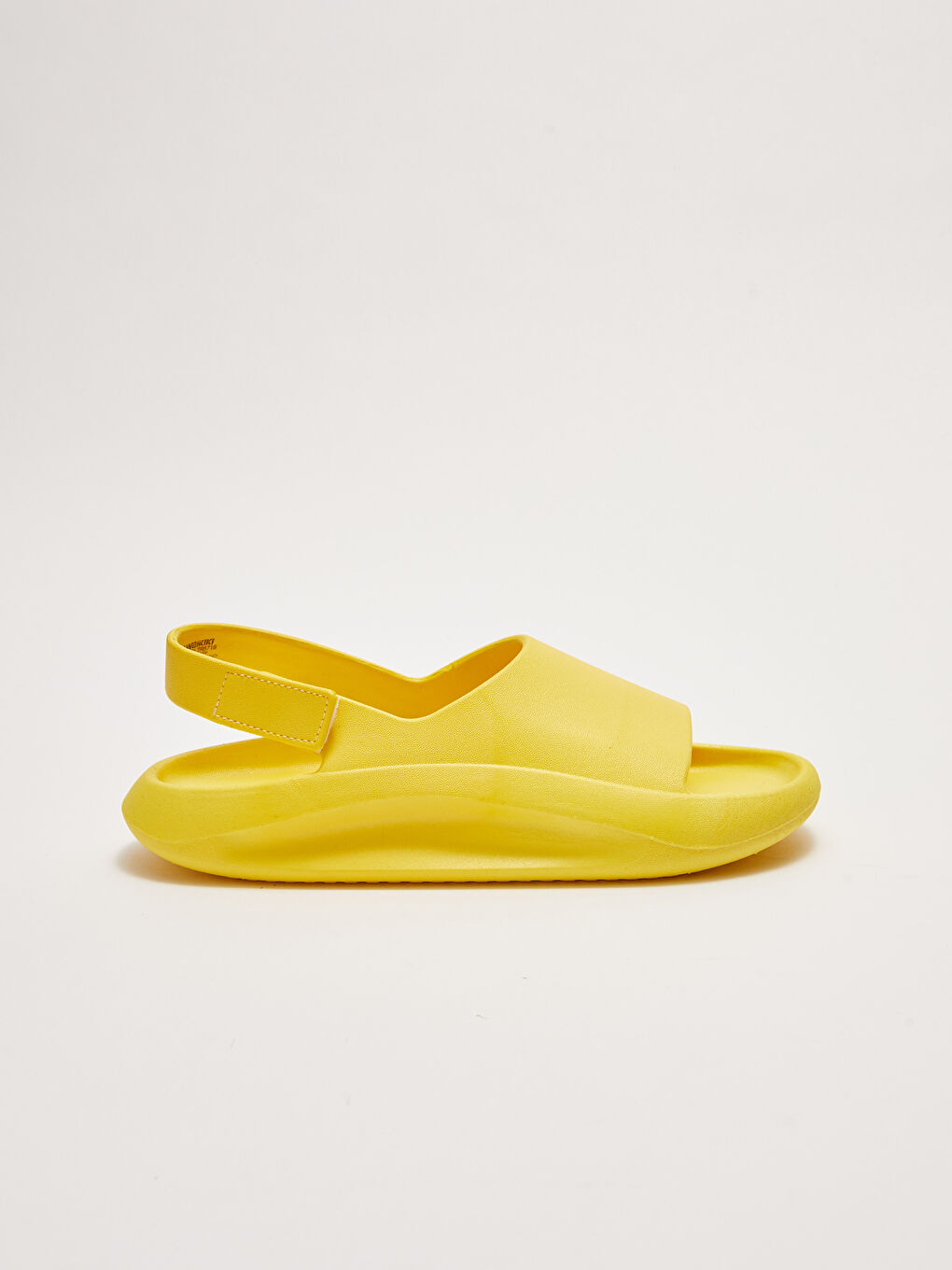 Sarı Tek Bantlı Cırt Cırtlı Erkek Çocuk Sandalet-1