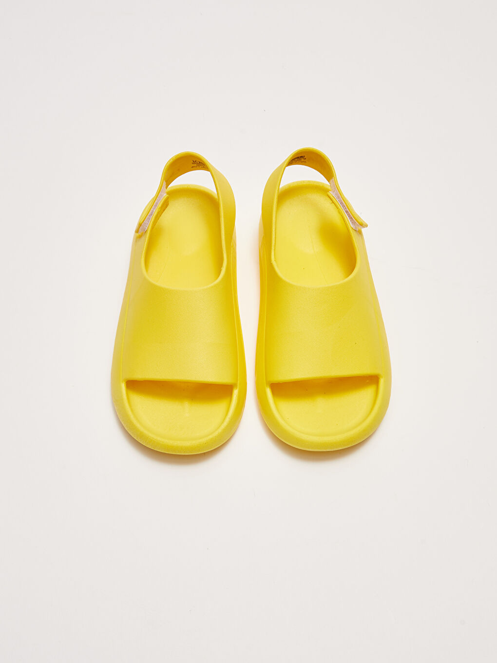 Sarı Tek Bantlı Cırt Cırtlı Erkek Çocuk Sandalet-5