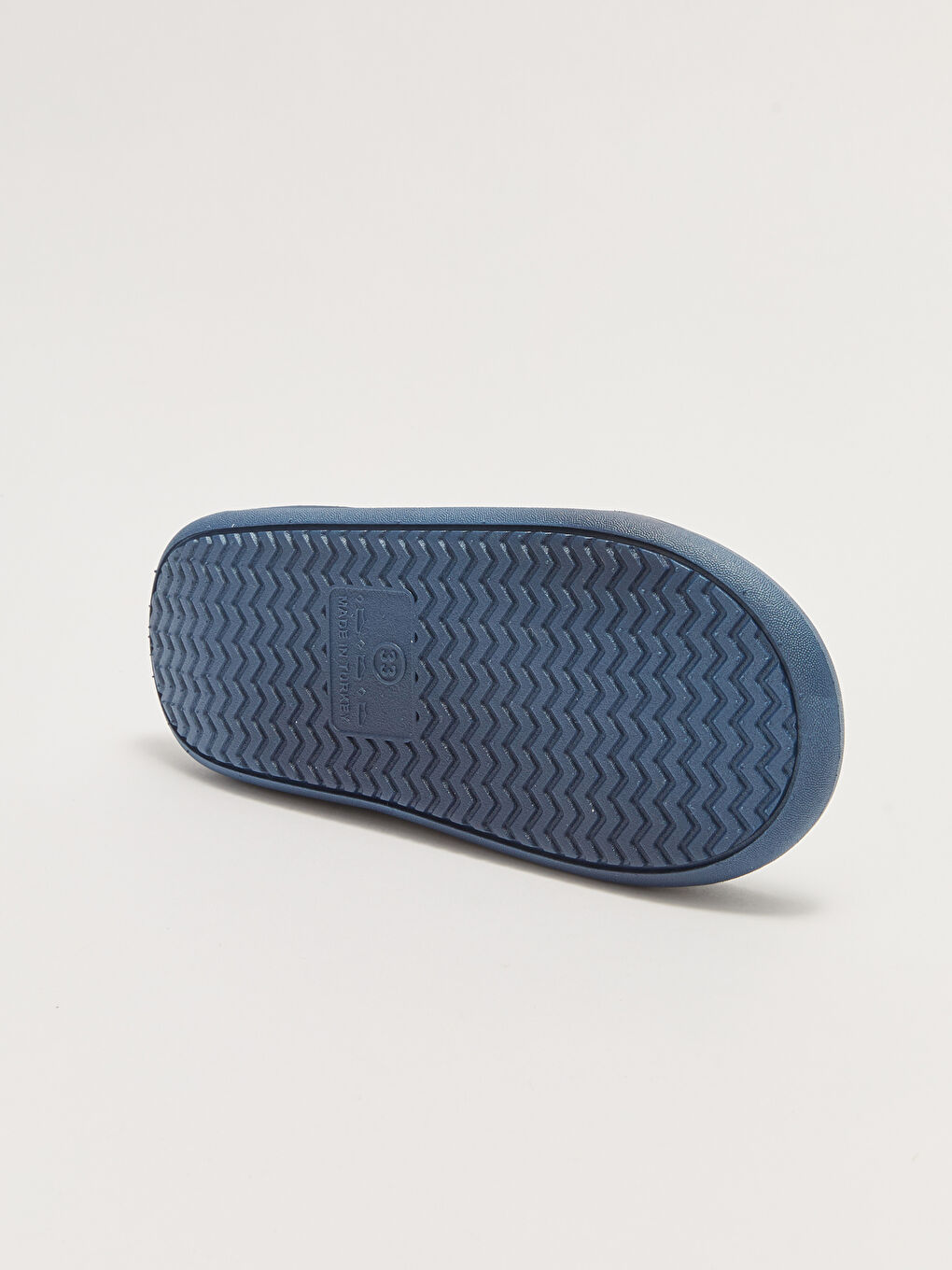 Lacivert Tek Bantlı Cırt Cırtlı Erkek Çocuk Sandalet-5