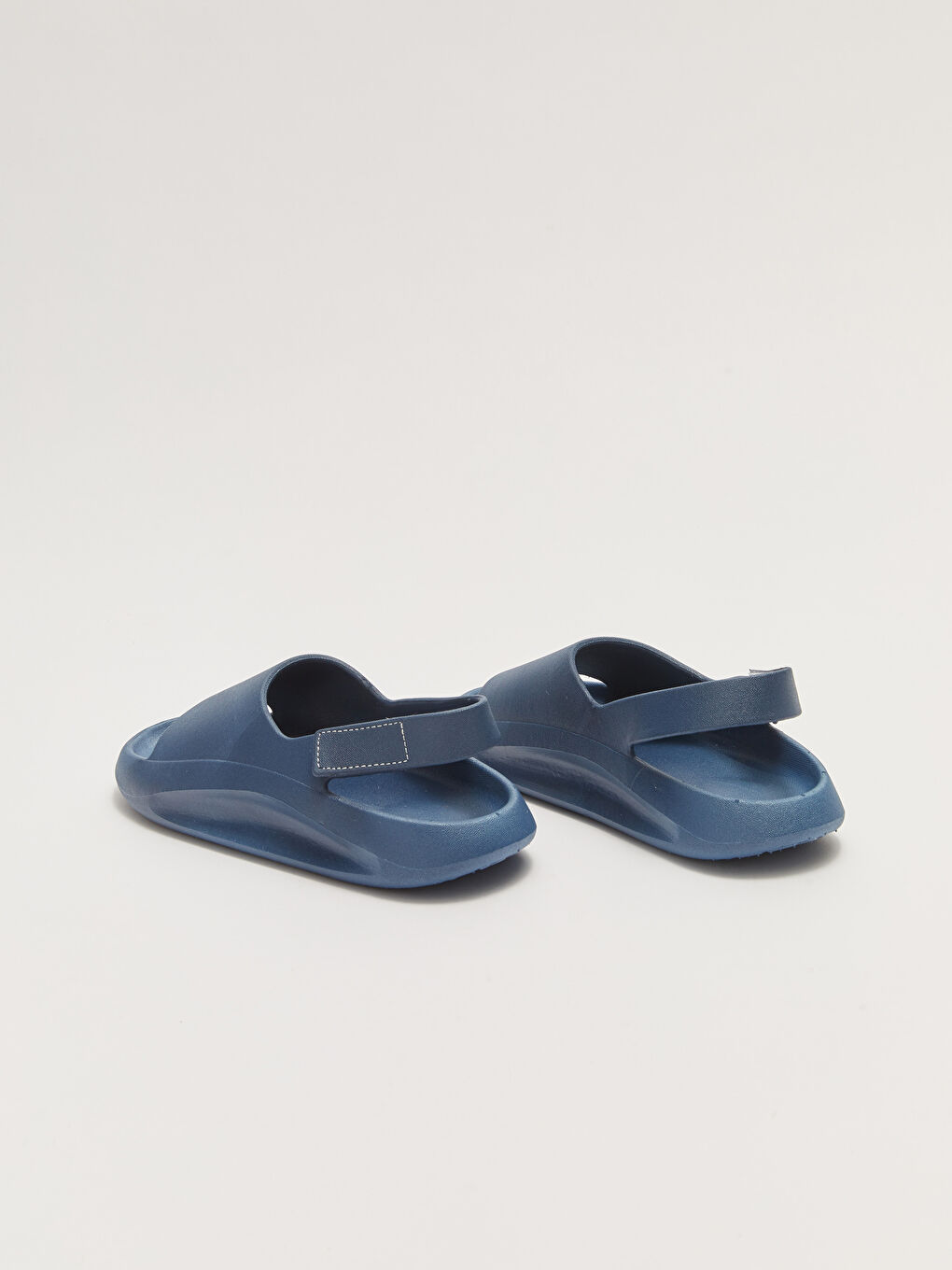 Lacivert Tek Bantlı Cırt Cırtlı Erkek Çocuk Sandalet-6