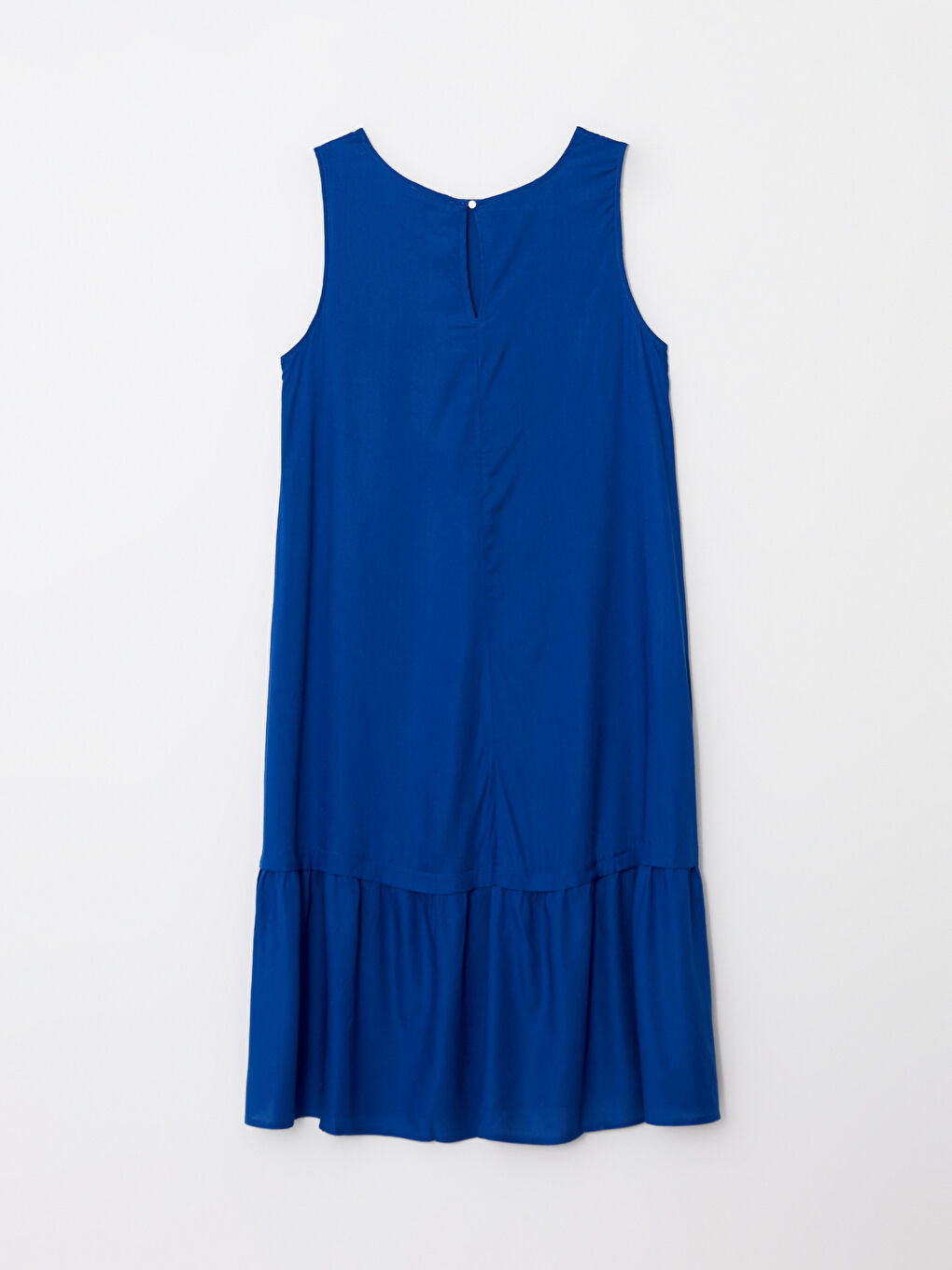 Crew Neck Straight Sleeveless Viscose Women's Dress-5