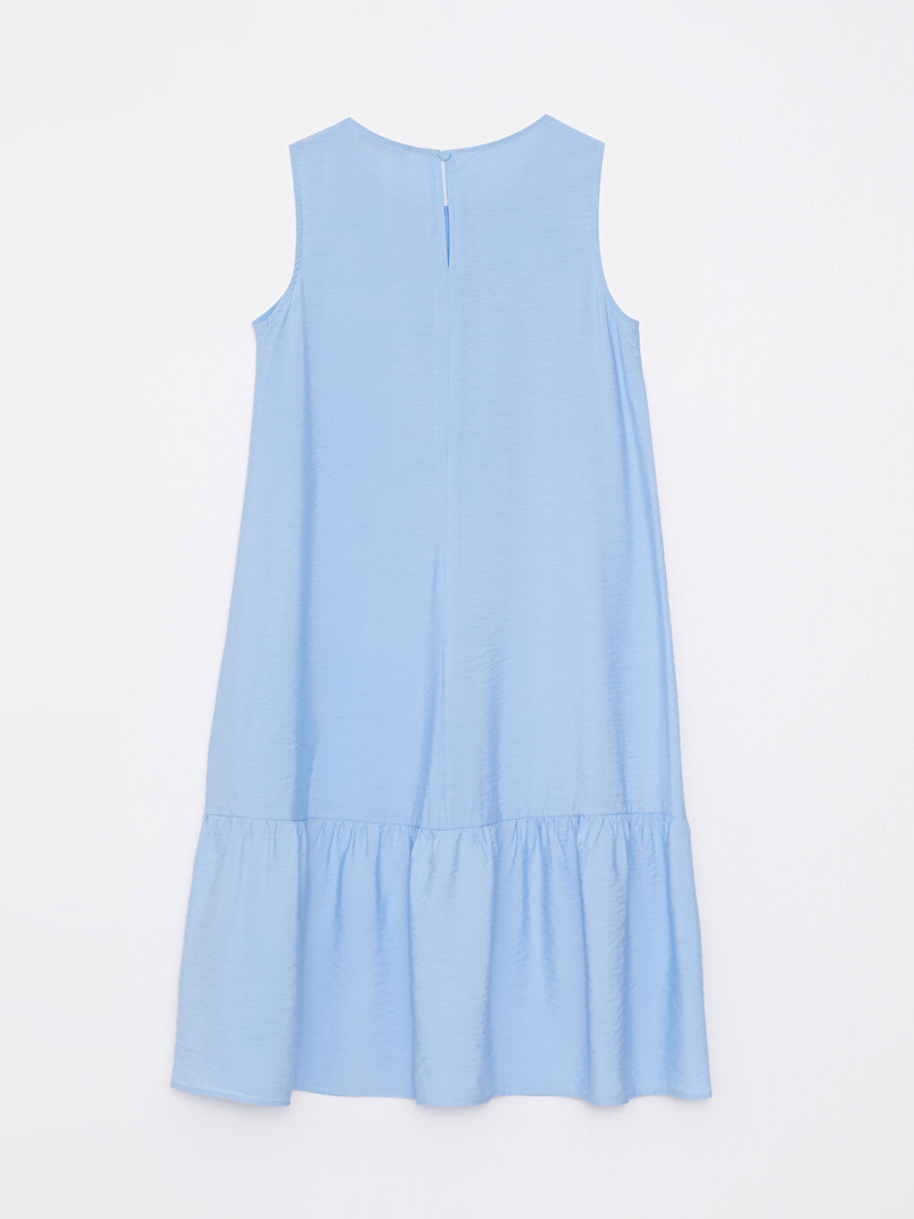 Mavi Kadın Bisiklet Yaka Düz Kolsuz Elbise-6