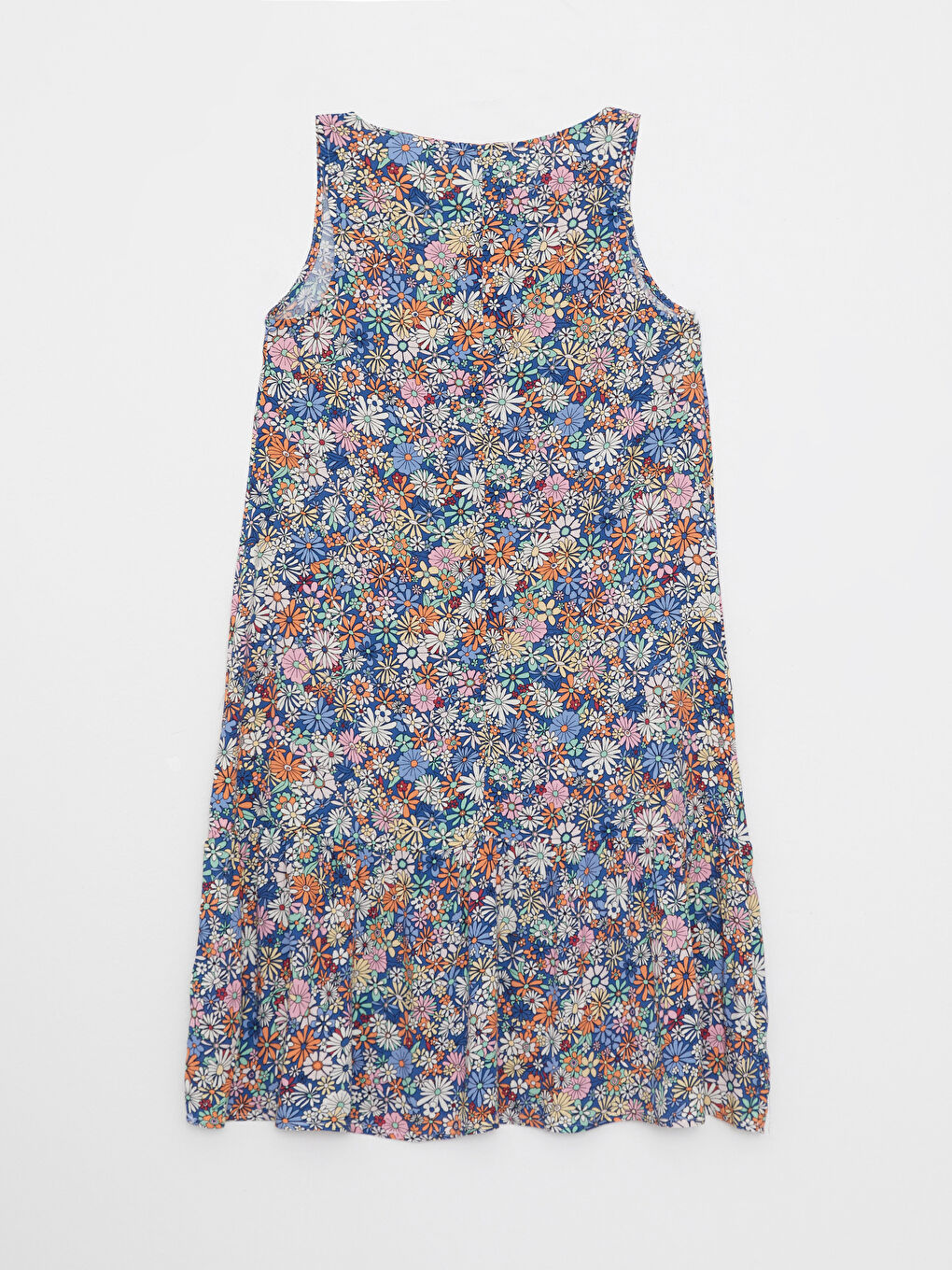 Haljina od viskoze bez rukava sa okruglim izrezom i cvetnim dezenom za žene-6