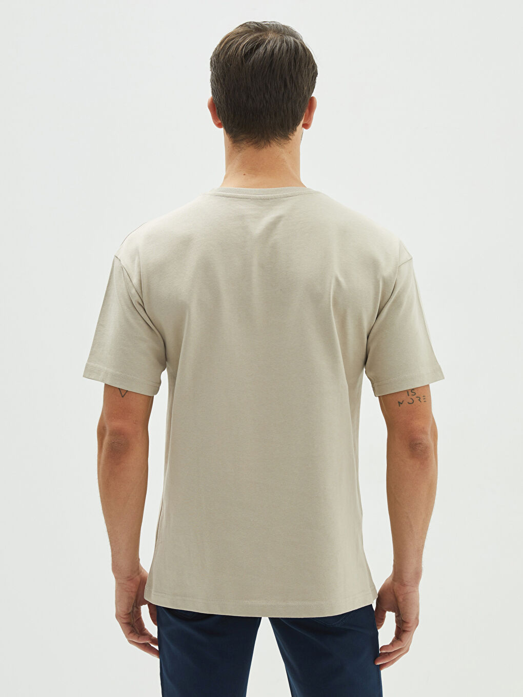 Oversize Crew Neck Short Sleeve Jersey Men's T-Shirt-4