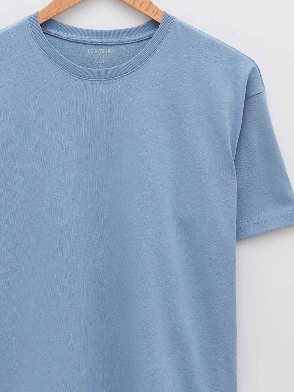 T-shirt Oversize à Col Rond et Manches Courtes en Jersey pour Hommes-7