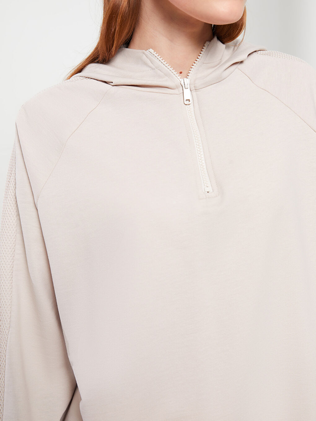 Hooded Regular Long Sleeve Women's Sweatshirt Tunic-2