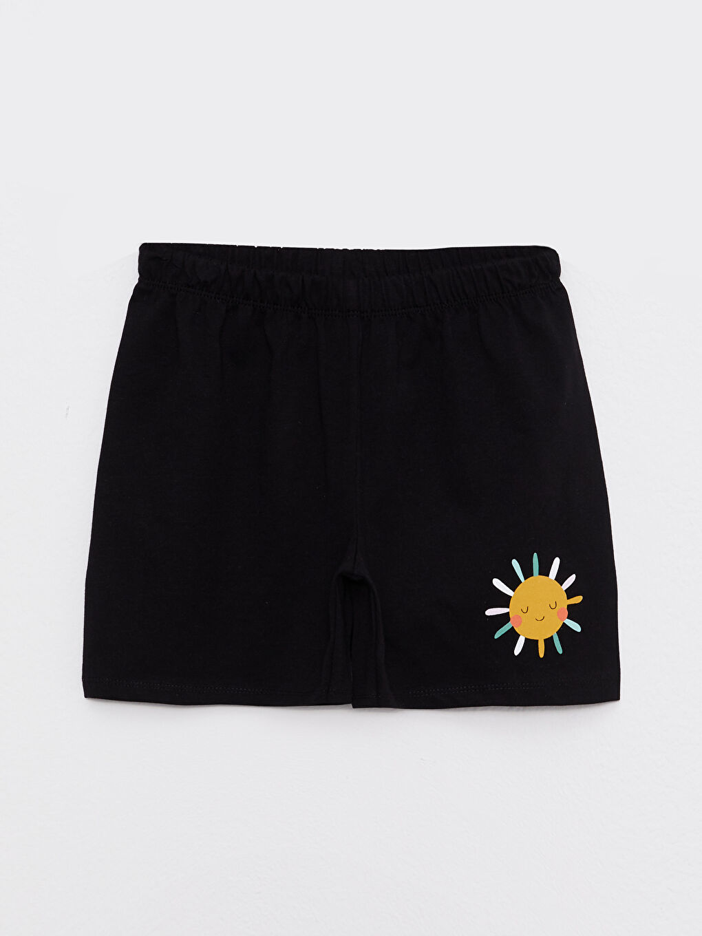 LCW Kids Elastische Taille Bedruckte Pyjama-Shorts für Mädchen 2er-Pack -S2HO45Z4-CVL
