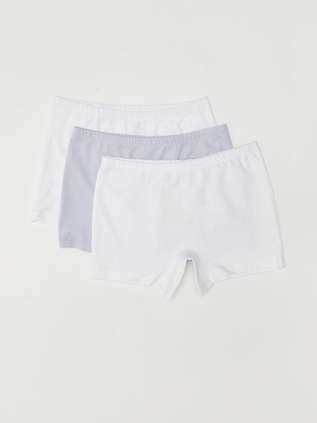 LCW Kids Basic Cotton Girls' Boxer 3-Pack -S2HO55Z4-E5X