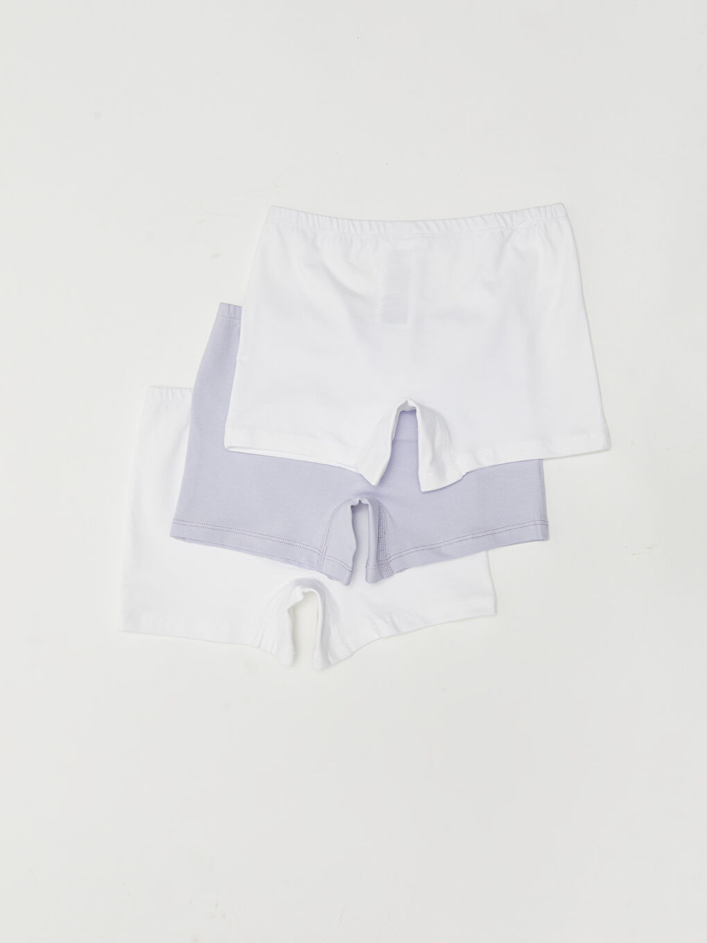 LCW Kids Basic Cotton Girls' Boxer 3-Pack -S2HO55Z4-E5X