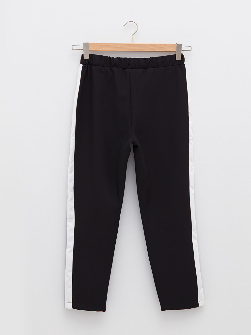 Elastic Waist Regular Pocket Detailed Women's Trousers-6