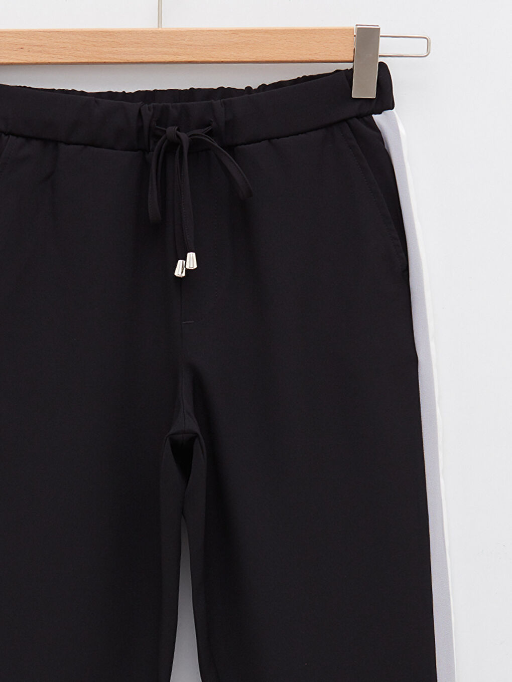 Elastic Waist Regular Pocket Detailed Women's Trousers-7