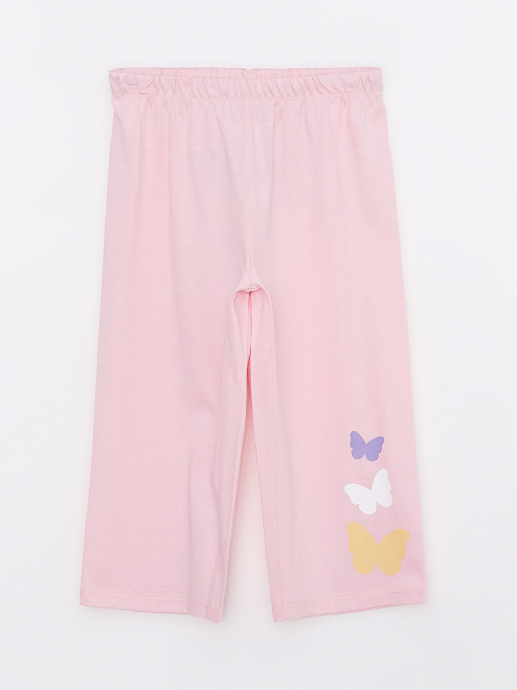 قيعان بيجامة بناتي قطن بخصر مطاطي عبوة من قطعتين-1