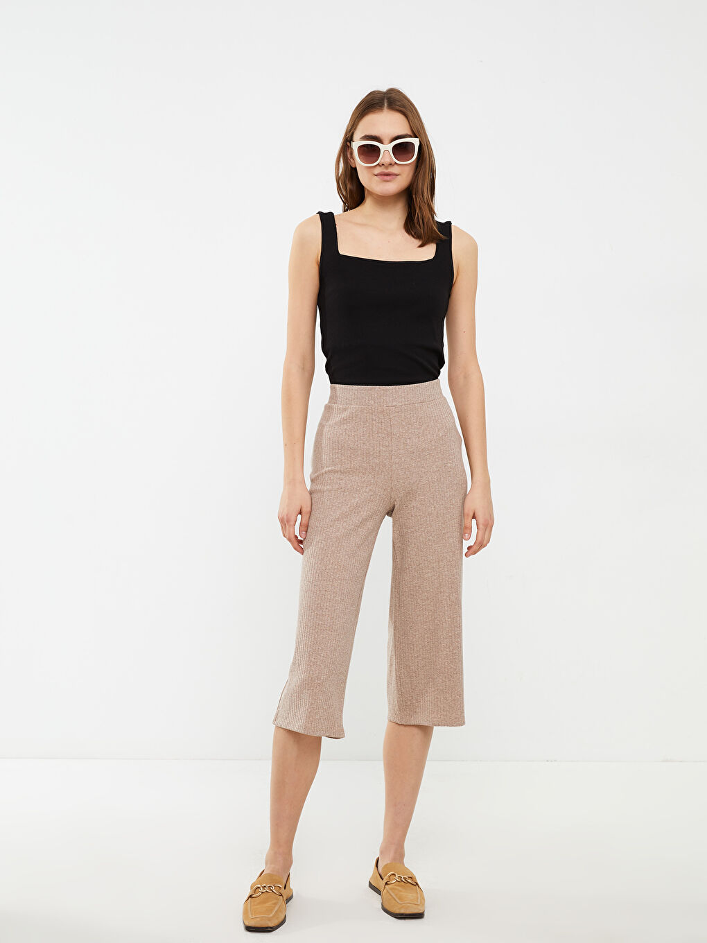 Elastic Waist Capri -S2HO71Z8-L9L
