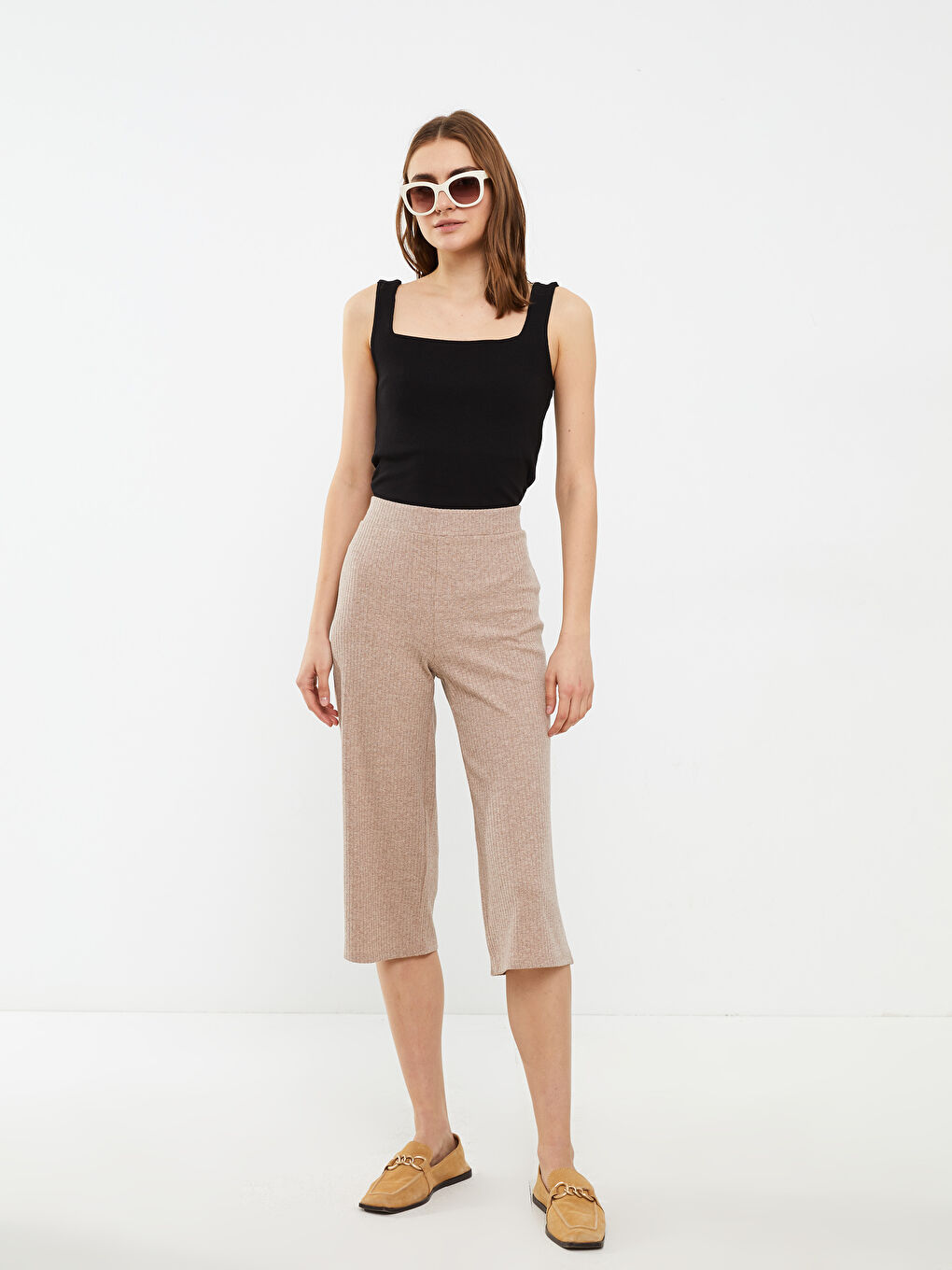 Elastic Waist Capri -S2HO71Z8-L9L