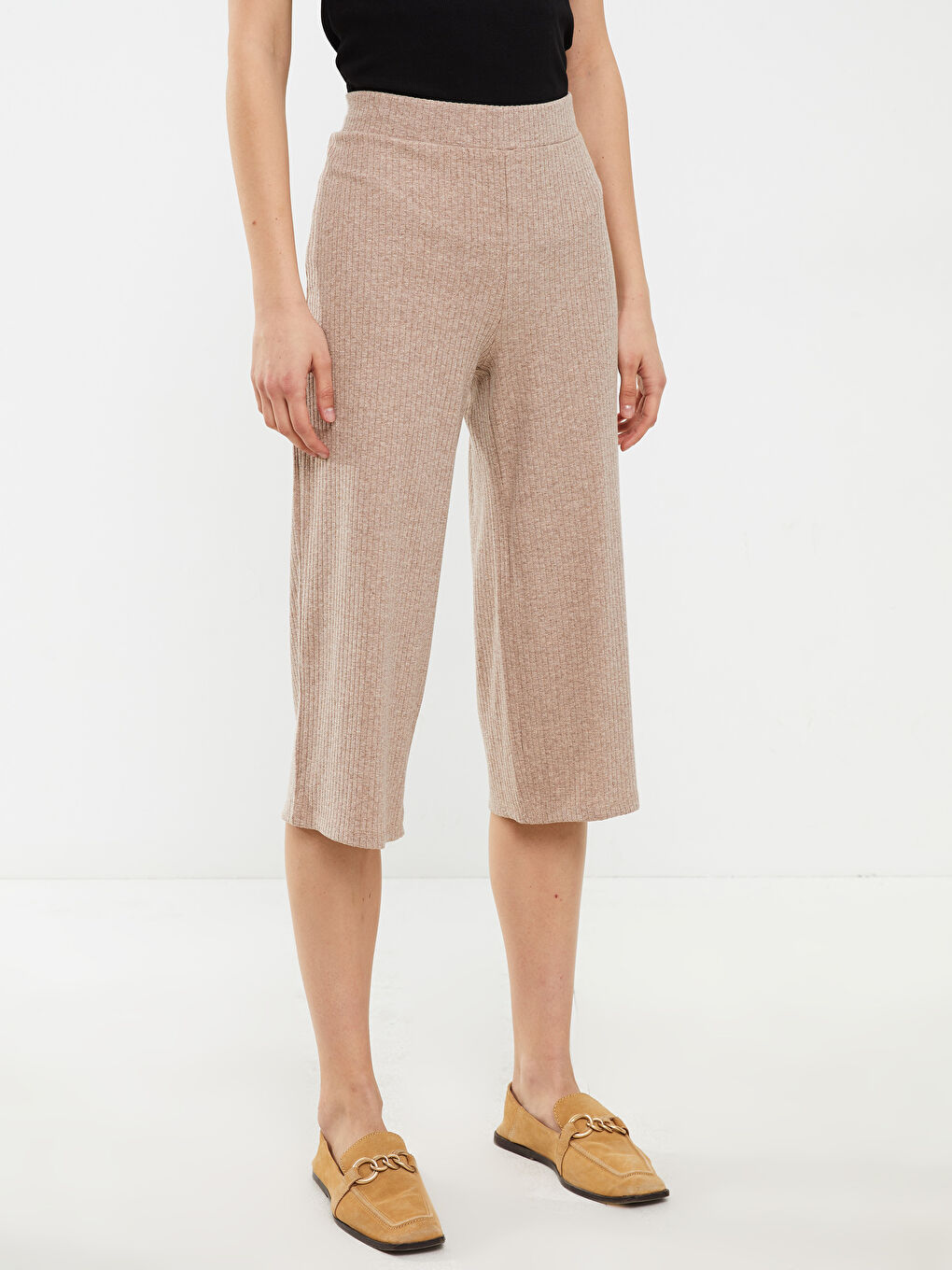 Elastic Waist Capri -S2HO71Z8-L9L