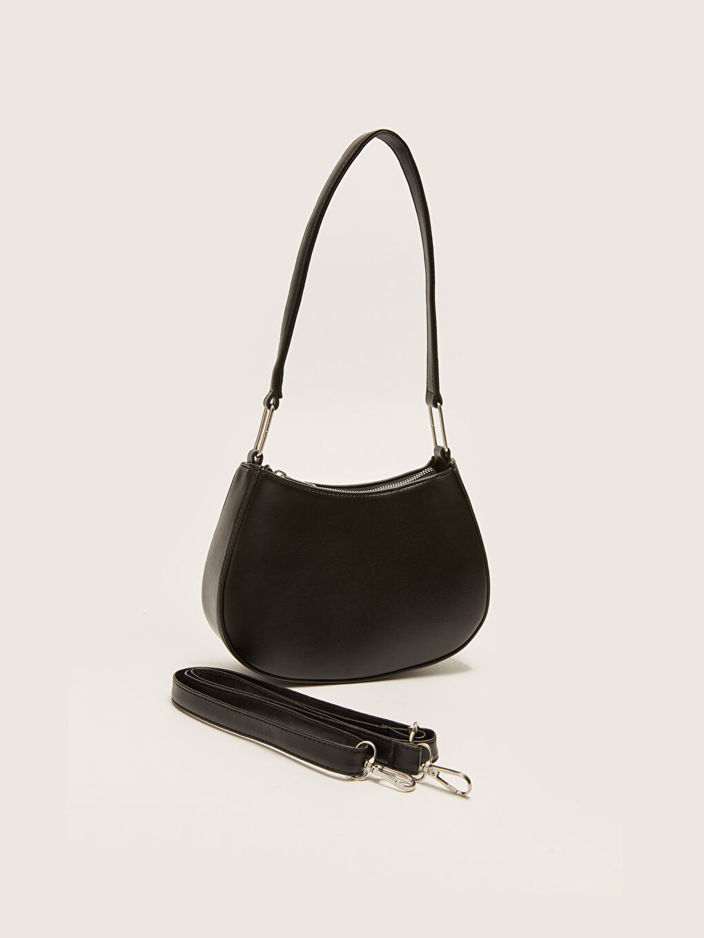 Leather-Look Women's Shoulder Bag-3