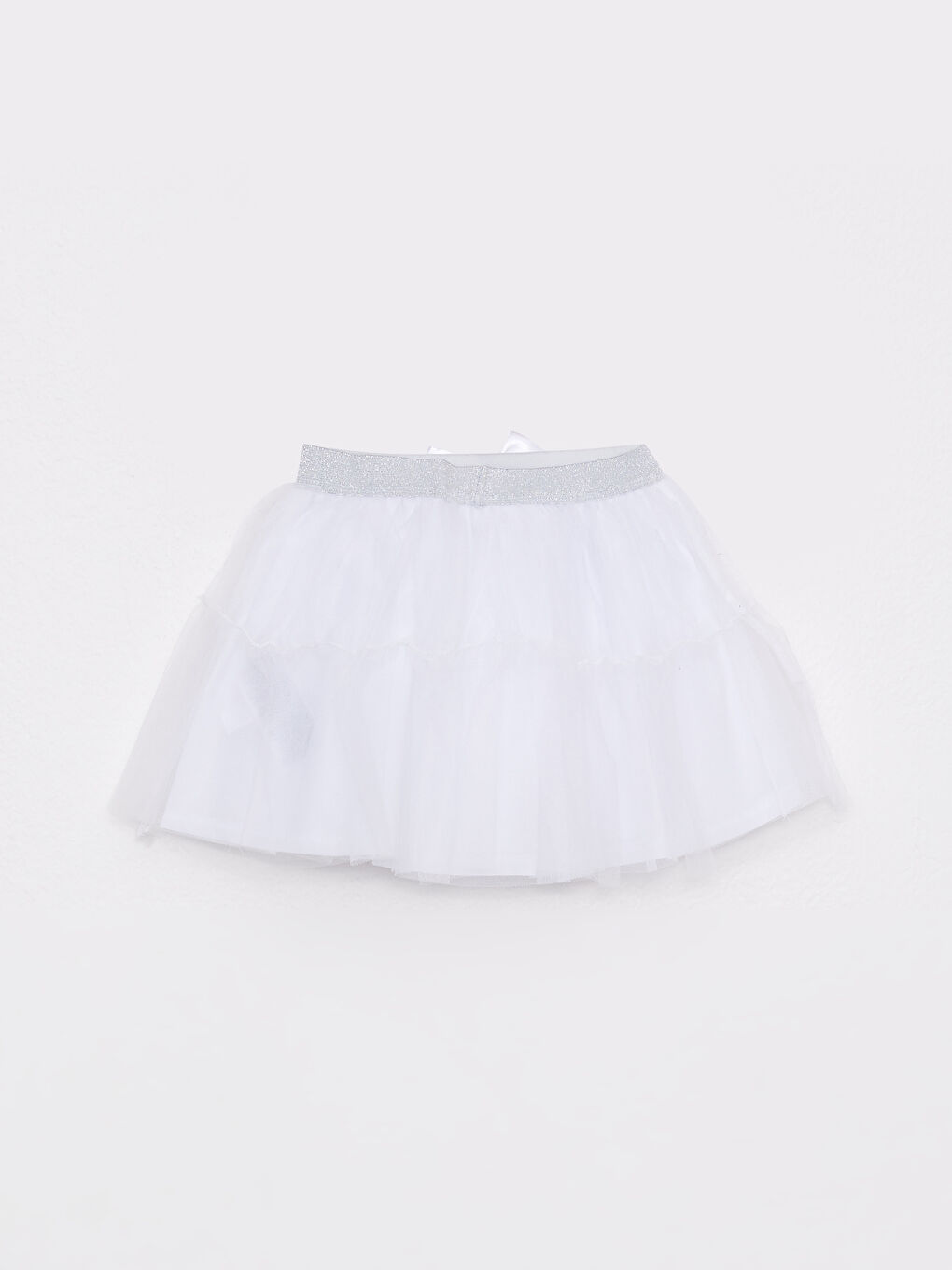 LCW baby Beyaz Beli Lastikli Kız Bebek Tütü Etek - 1