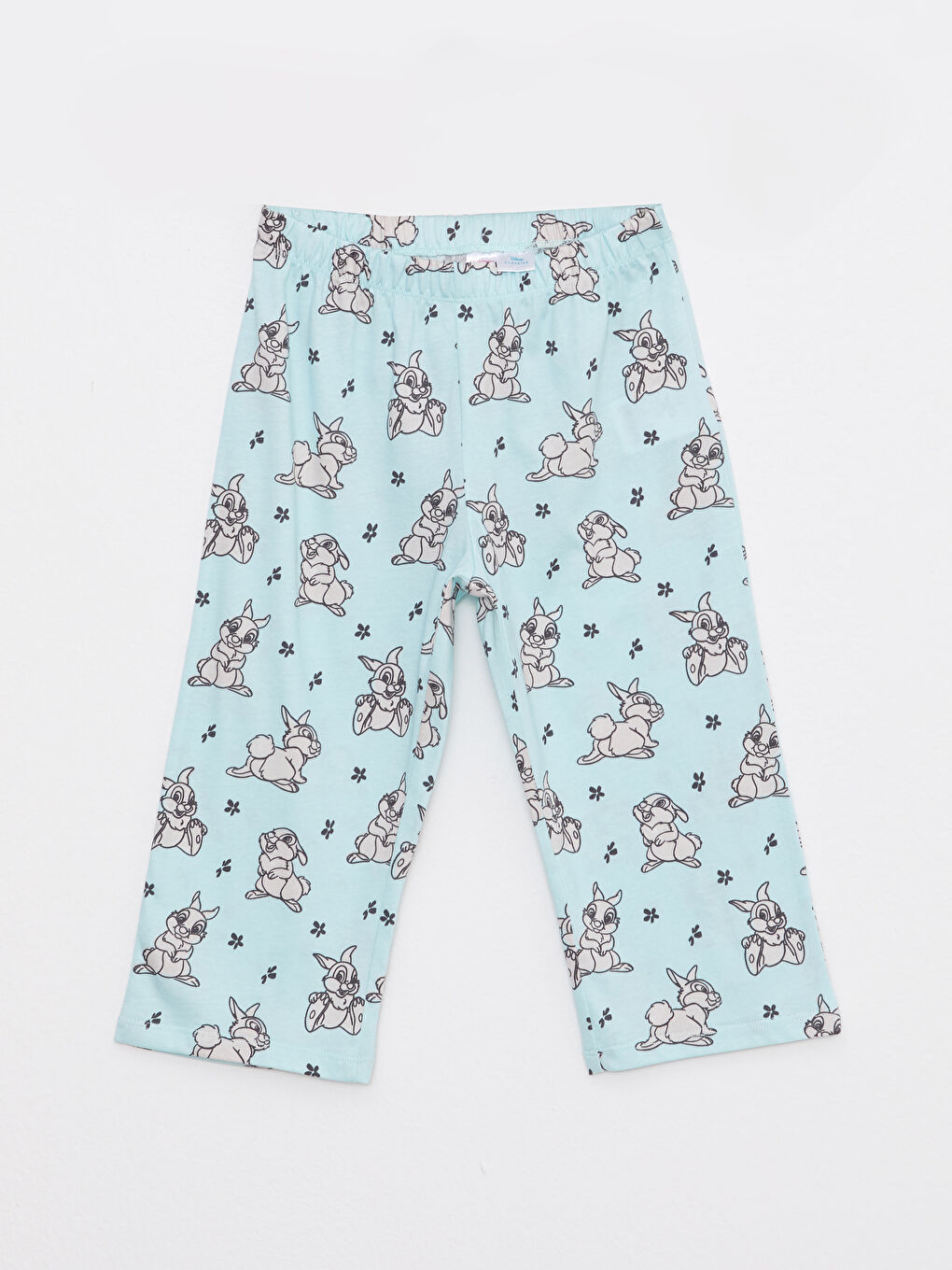 Crew Neck Bambi Printed Short Sleeve Girls' Pajamas Set-2