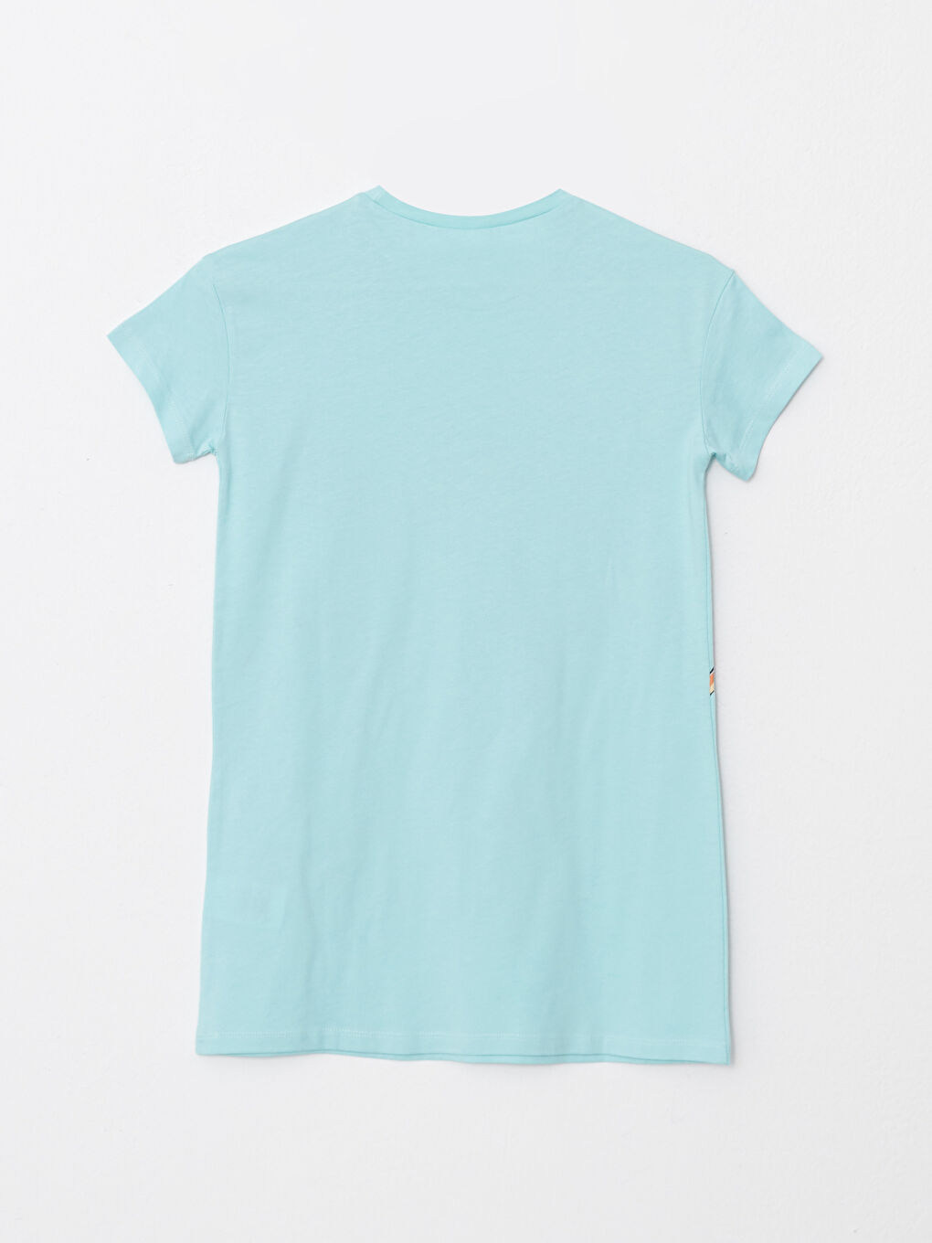 Turkuaz Bisiklet Yaka Bambi Baskılı Kısa Kollu Kız Çocuk Gecelik-1